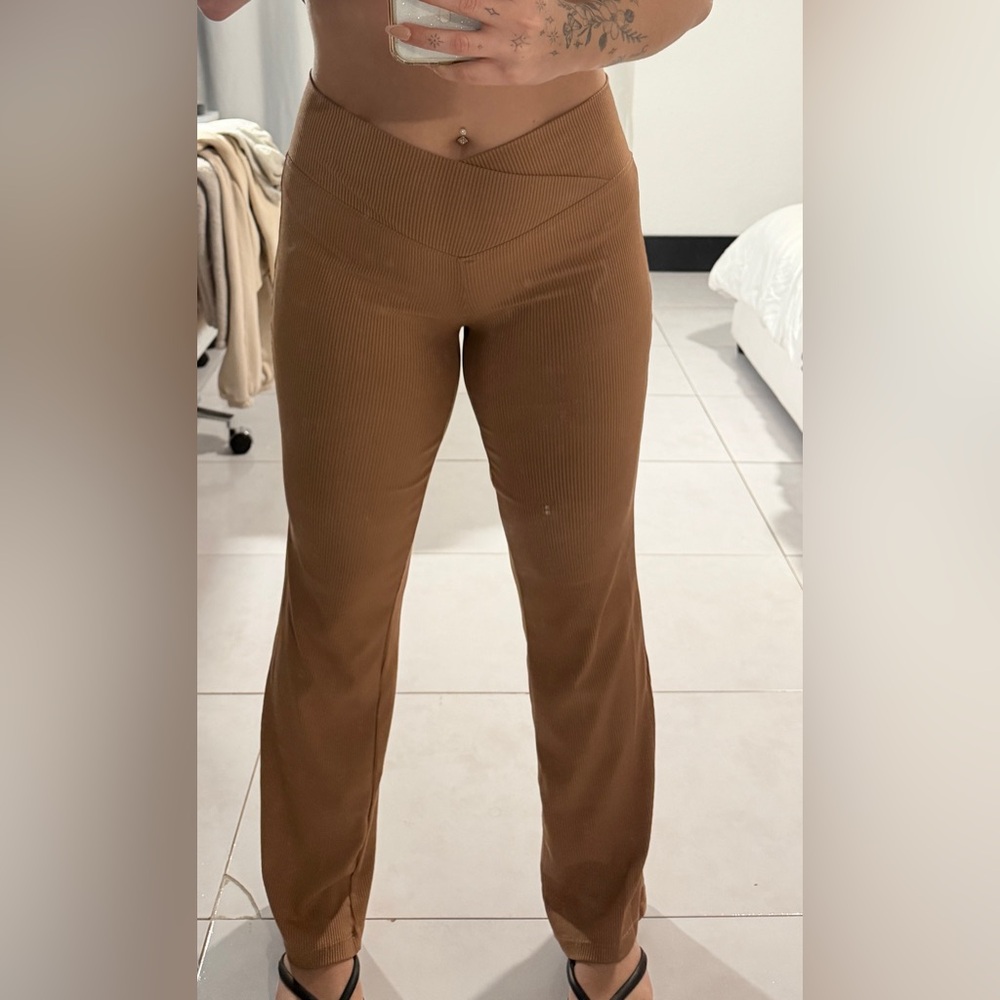 Olivia Jordan Brown Flare Pants